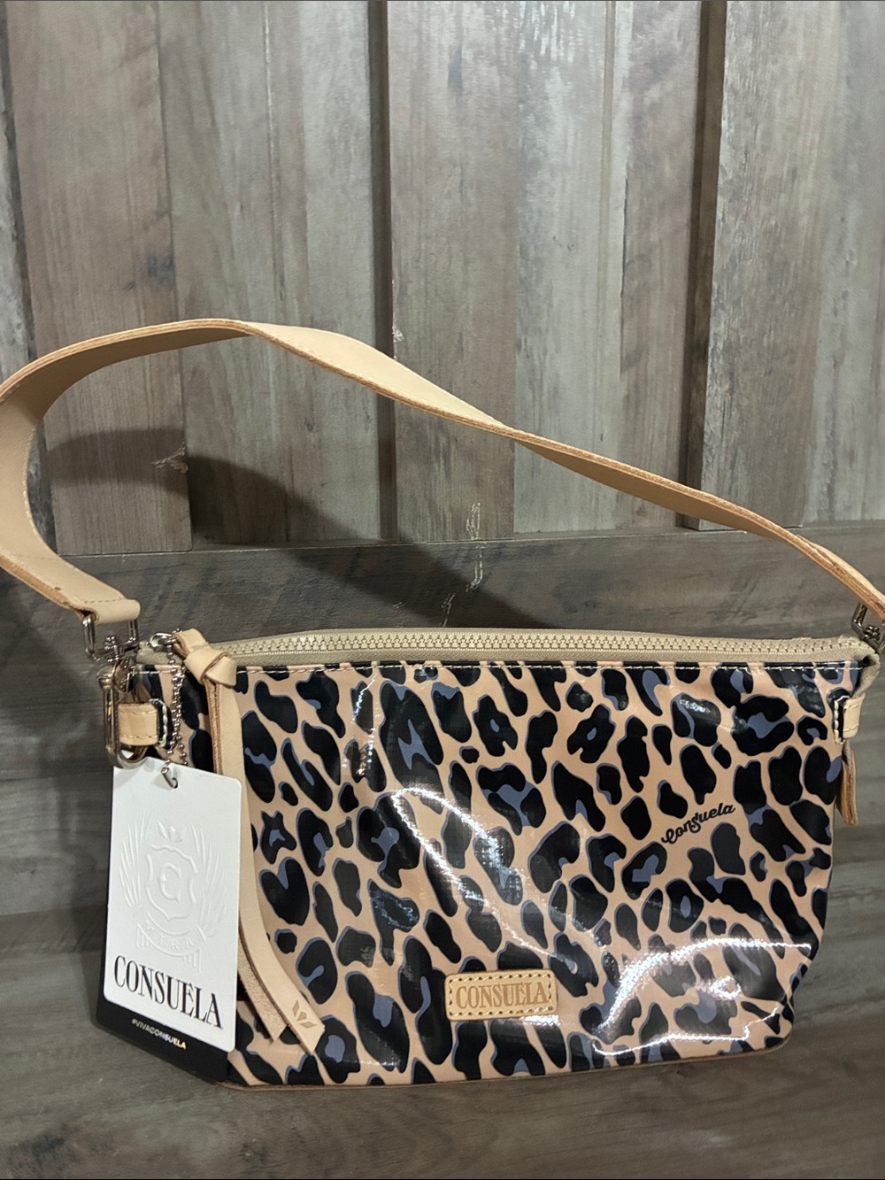 Consuela Blue Jag Shoulder Bag